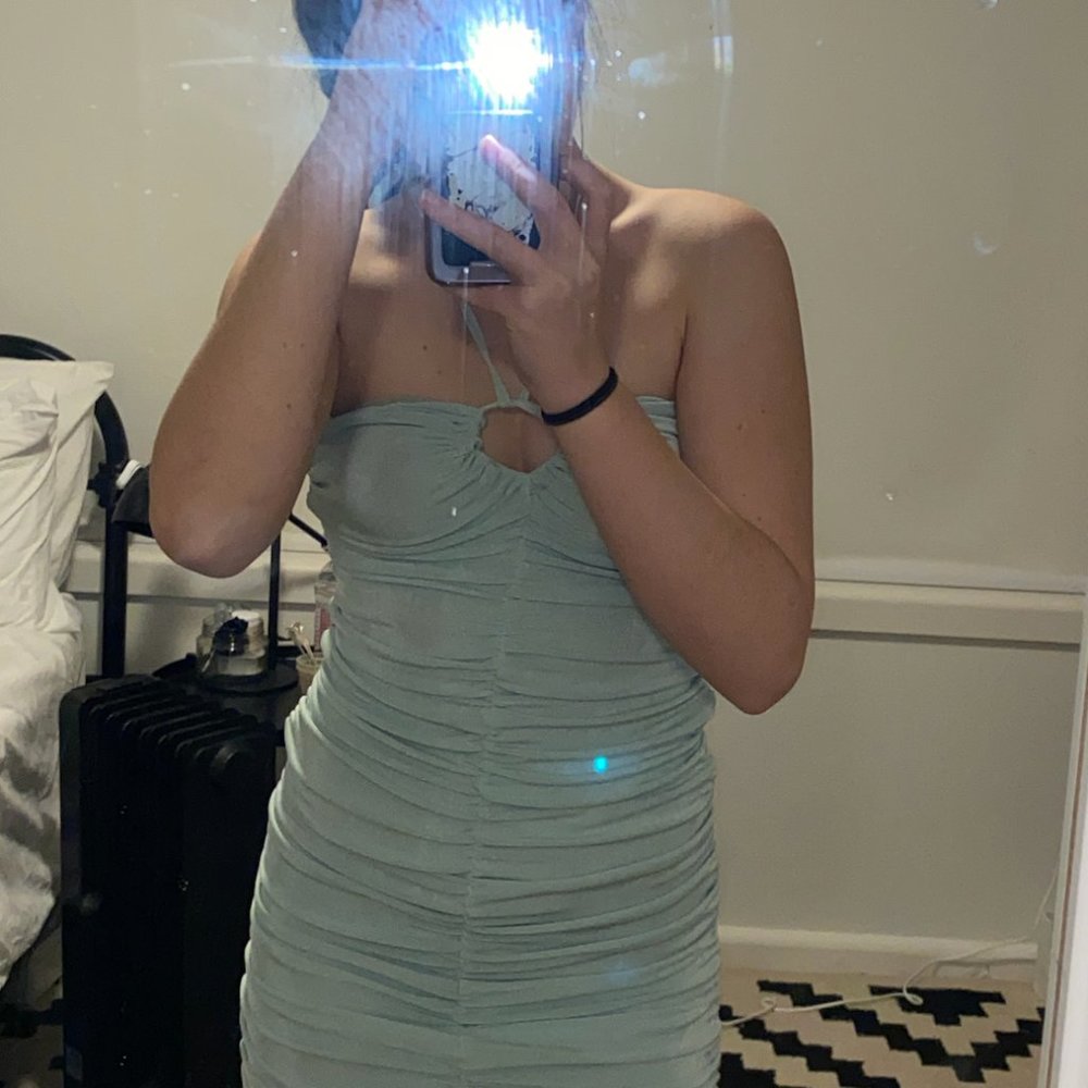 TURQUOISE MINI DRESS GLASSONS